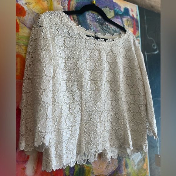 Vintage 1960’s lace top, medium - Picture 5 of 5